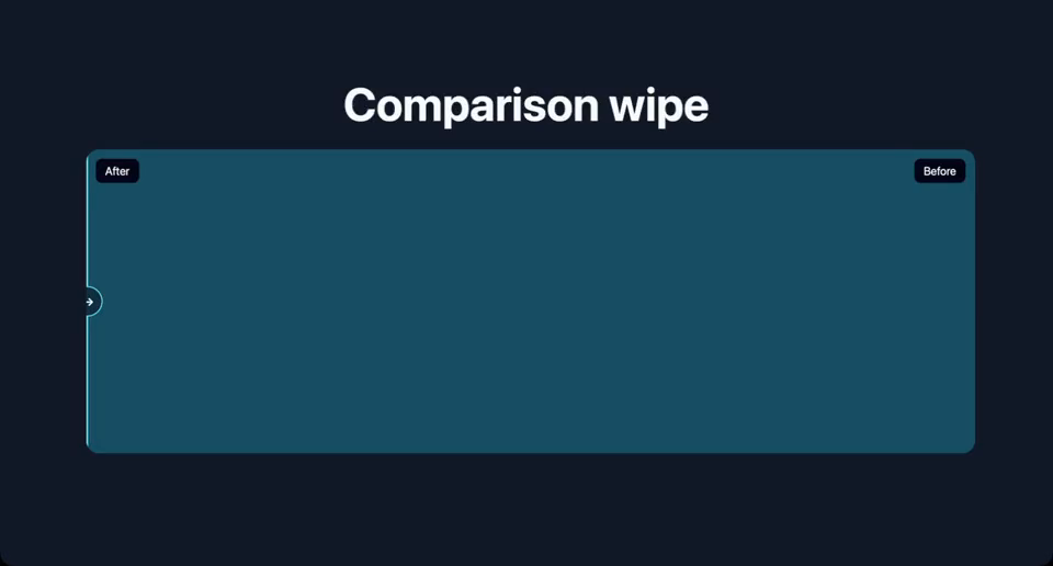 Comparison wipe in Legend Slides