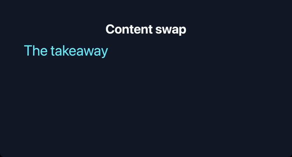 Content swap in Legend Slides
