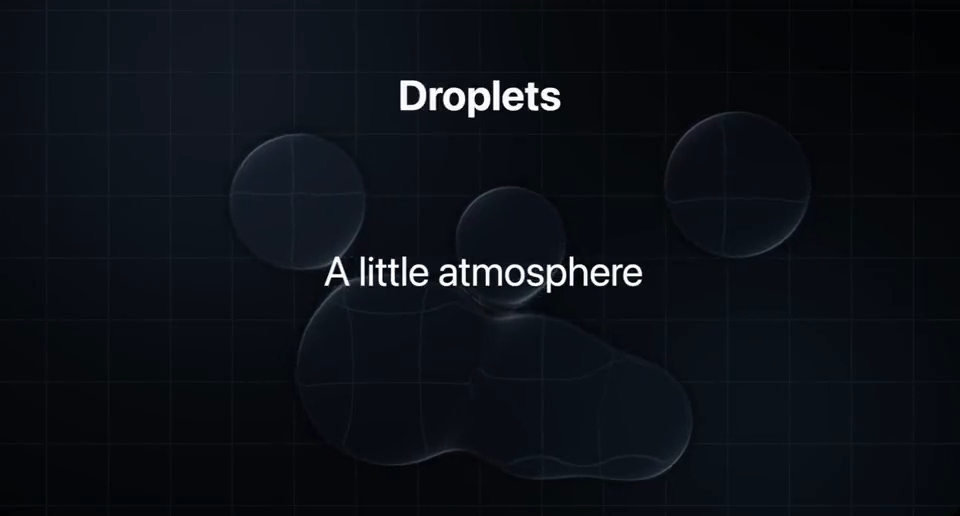 Droplets in Legend Slides