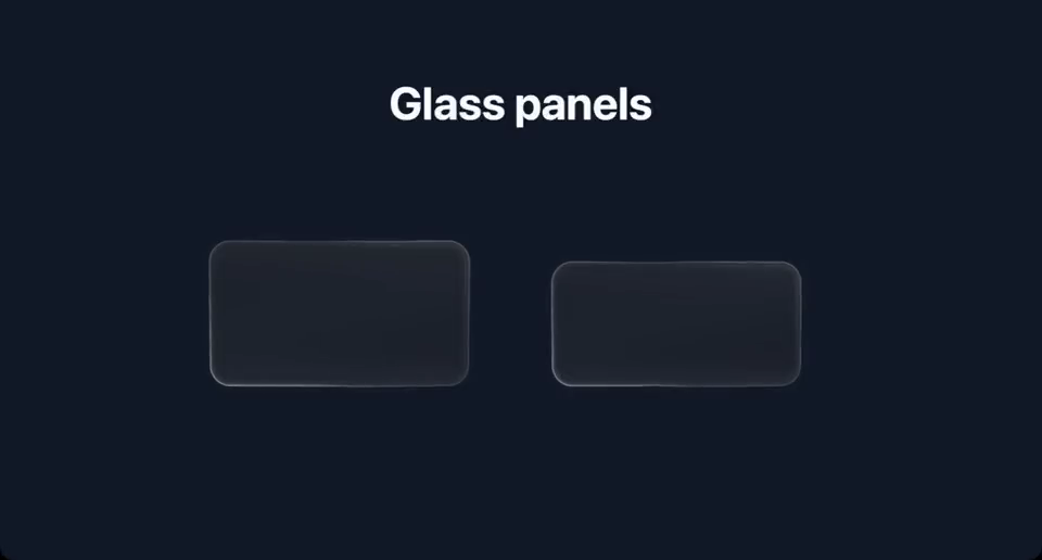 Glass panels in Legend Slides