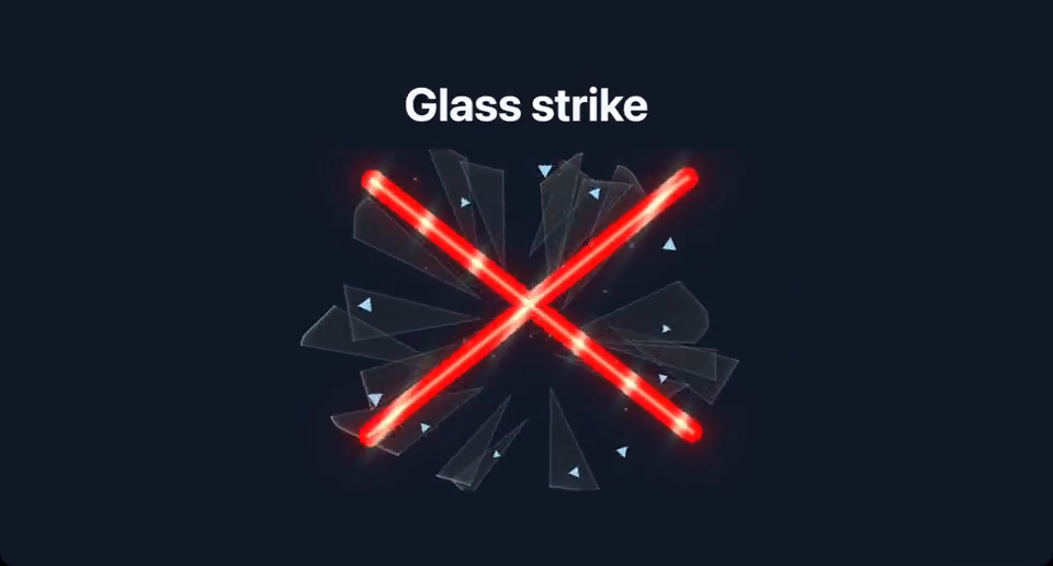 Glass strike in Legend Slides