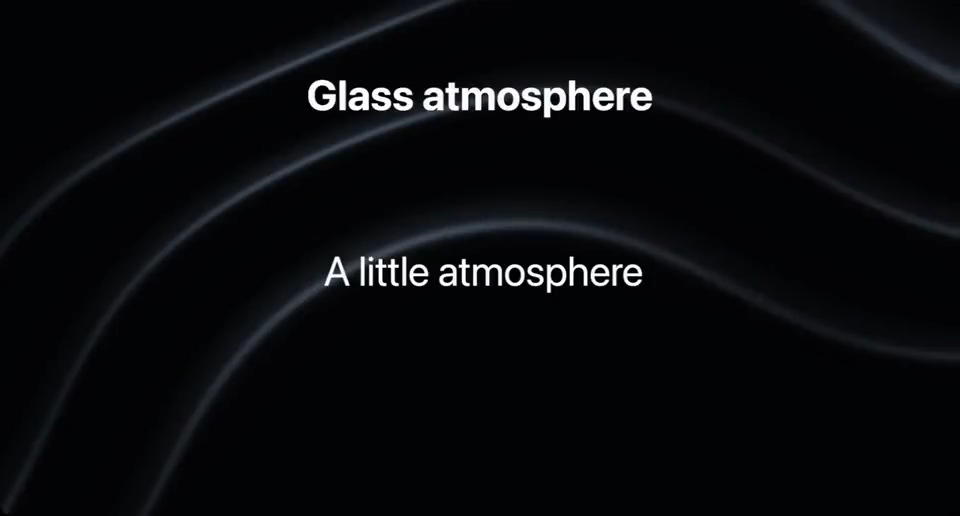 Glass atmosphere in Legend Slides